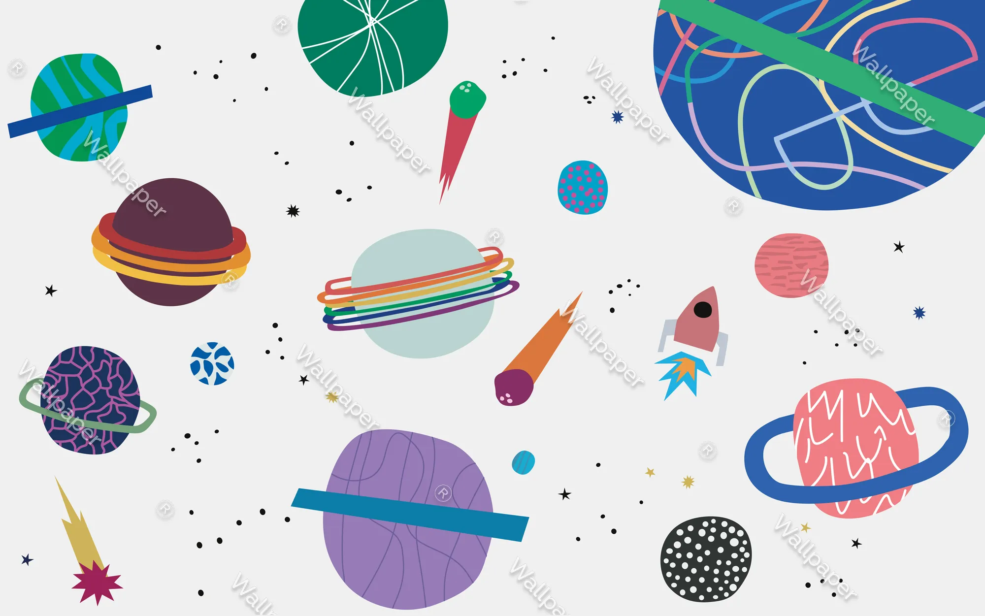 Supernova Blast – Bold Cosmic Wallpaper for Kids | Art Vision Decor