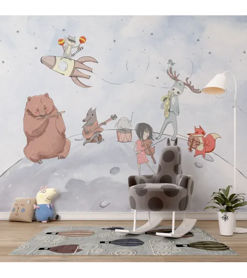 Supernova Blast – Bold Cosmic Wallpaper for Kids | Art Vision Decor