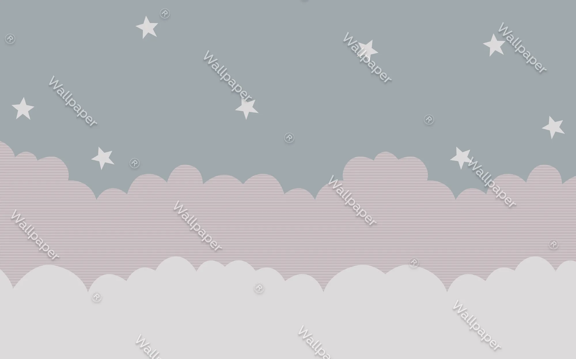 Starry Horizon – Dreamy Night Sky Kids' Wallpaper | Art Vision Decor