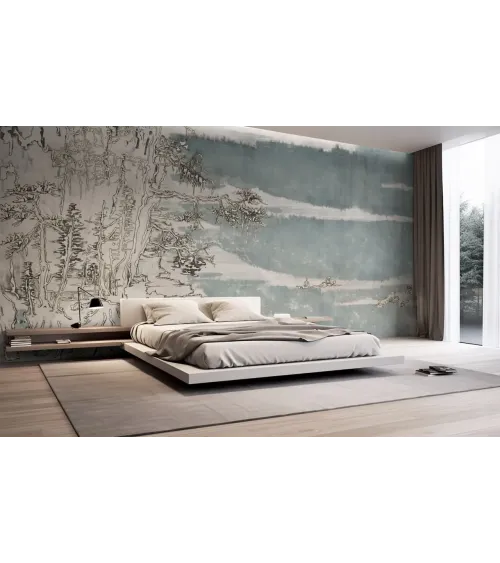 Tokai – Japanese-Inspired Landscape Wallpaper | Luxury Wall Decor