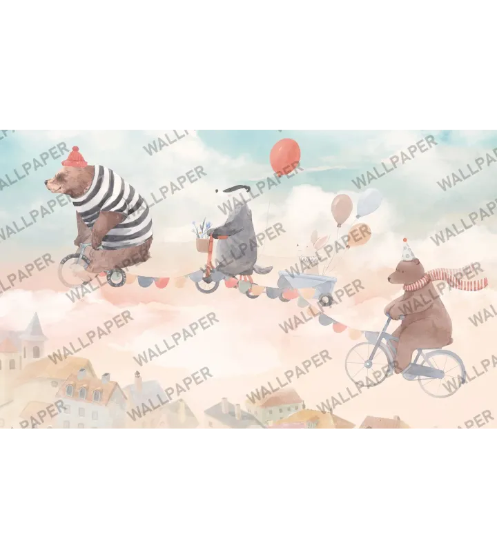 Forest Friends – Cute Woodland Animal Wallpaper for Kids | Art Vision Decor