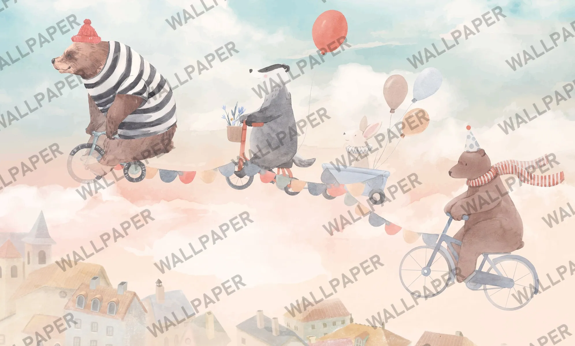 Forest Friends – Cute Woodland Animal Wallpaper for Kids | Art Vision Decor