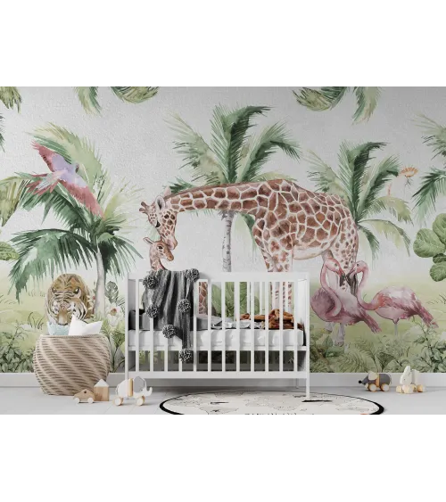 Safari Buddies – Playful Safari Animal Wallpaper