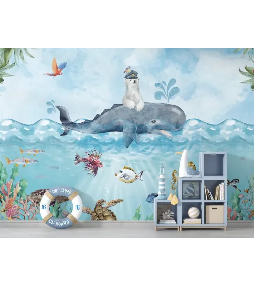 Arctic Pals – Cute Arctic Animal Wallpaper for Kids | Art Vision Decor