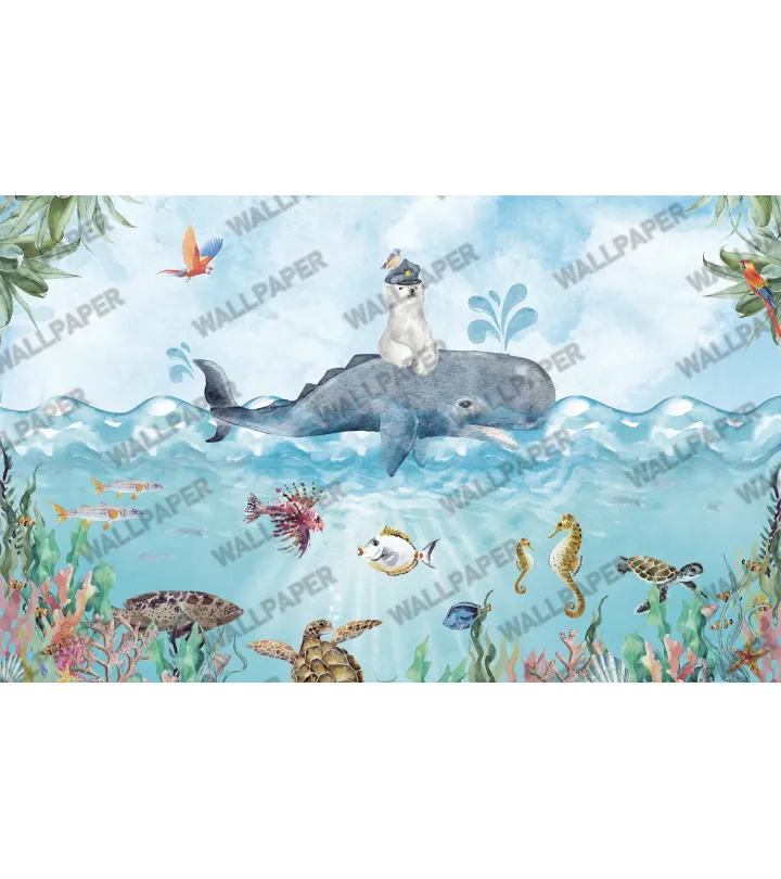 Arctic Pals – Cute Arctic Animal Wallpaper for Kids | Art Vision Decor