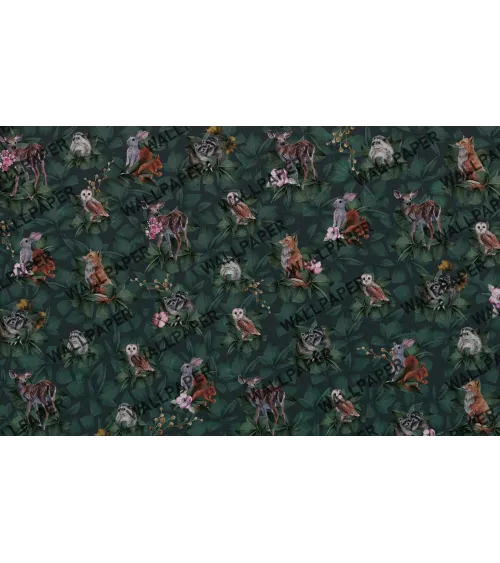 Enchanted Forest – Woodland Animal Wallpaper for Kids | Art Vision Decor