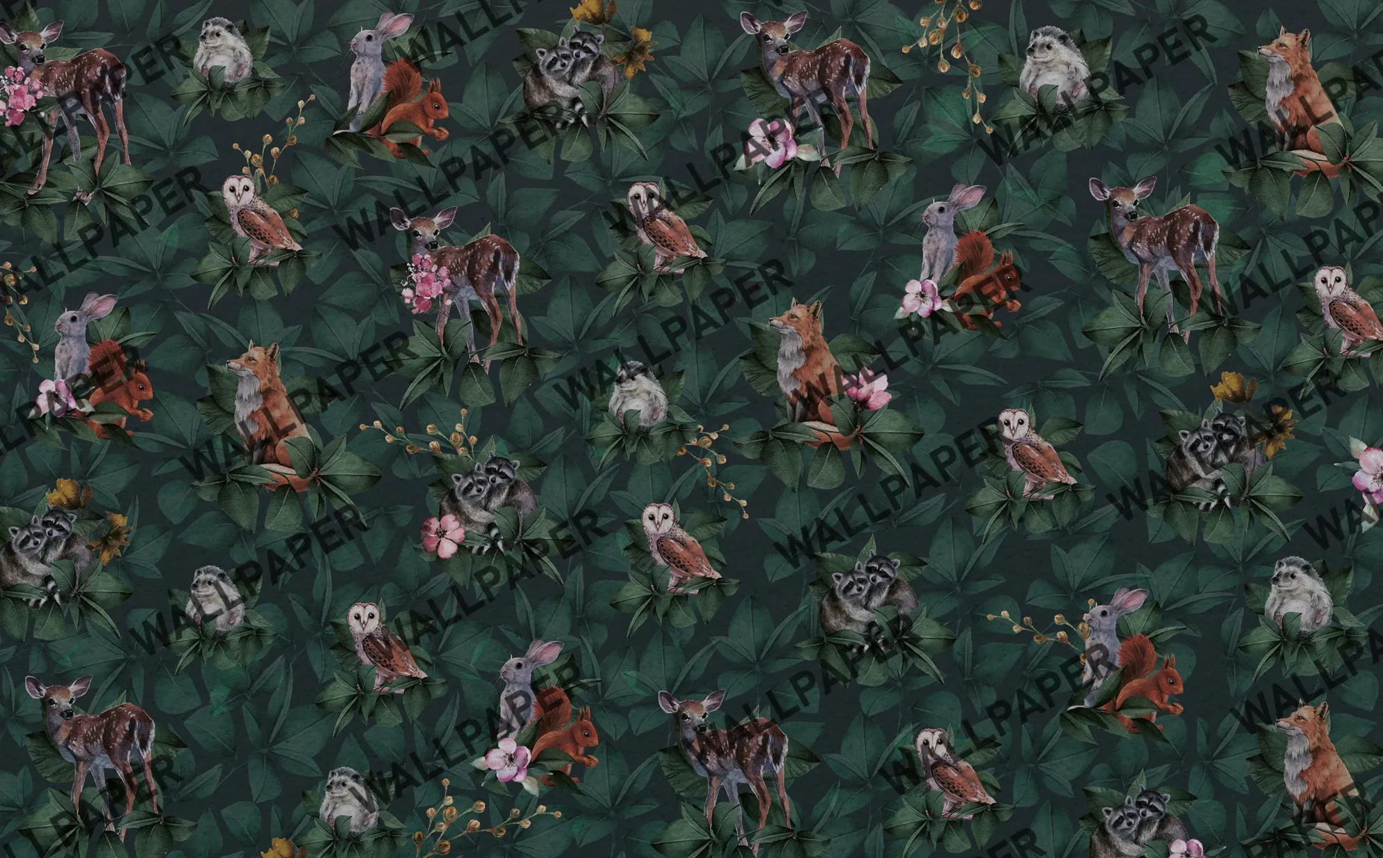 Enchanted Forest – Woodland Animal Wallpaper for Kids | Art Vision Decor