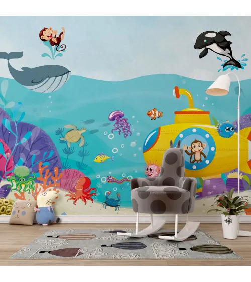 Underwater Adventure – Ocean Explorer Kids Wallpaper | Art Vision Decor