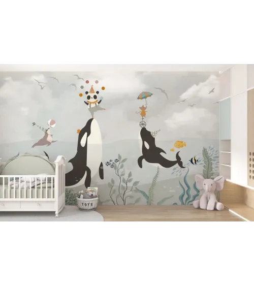 Safari Serenity – Jungle Animal Wallpaper for Kids | Art Vision Decor