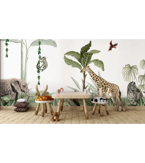 Wild Wonders – Safari Animal Wallpaper for Kids | Art Vision Decor