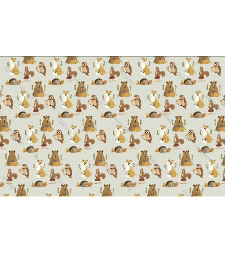 Enchanted Woodland Wallpaper - Whimsical Forest Animals