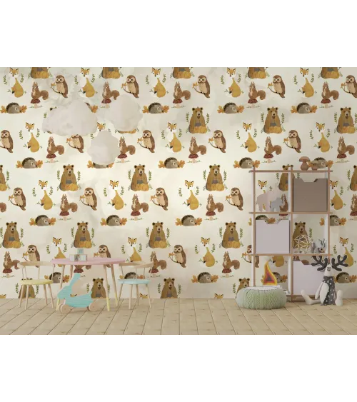 Enchanted Woodland Wallpaper - Whimsical Forest Animals