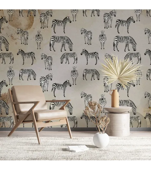 Zebra Safari Kids’ Wallpaper | Playful & Stylish Animal Print