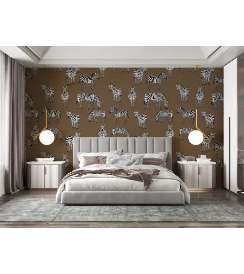 Zebra Safari Kids’ Wallpaper | Playful & Stylish Animal Print