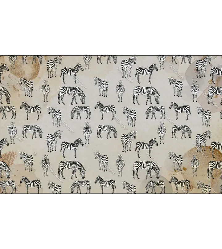 Zebra Safari Kids’ Wallpaper | Playful & Stylish Animal Print