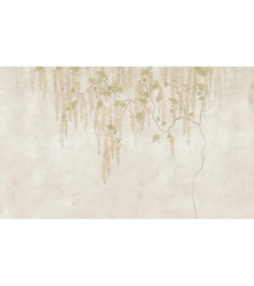 Wisteria Grace – Seamless Wallpaper with Cascading Wisteria Vines