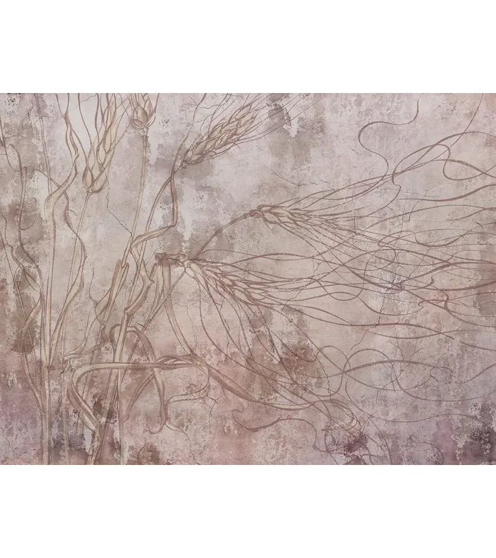 Botanical Haze – Seamless Designer Wallpaper with Ferns and Watercolor Background