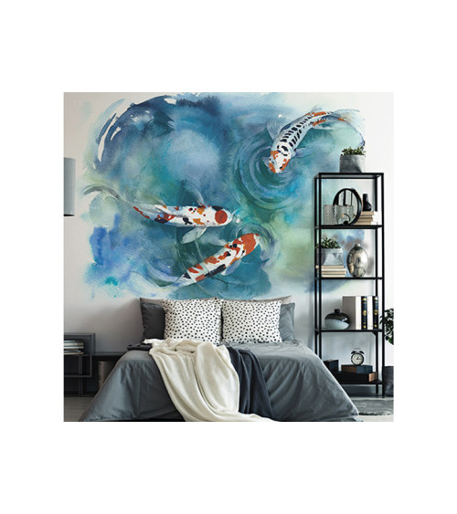 Wall Mural "Aqua Koi" buy with delivery