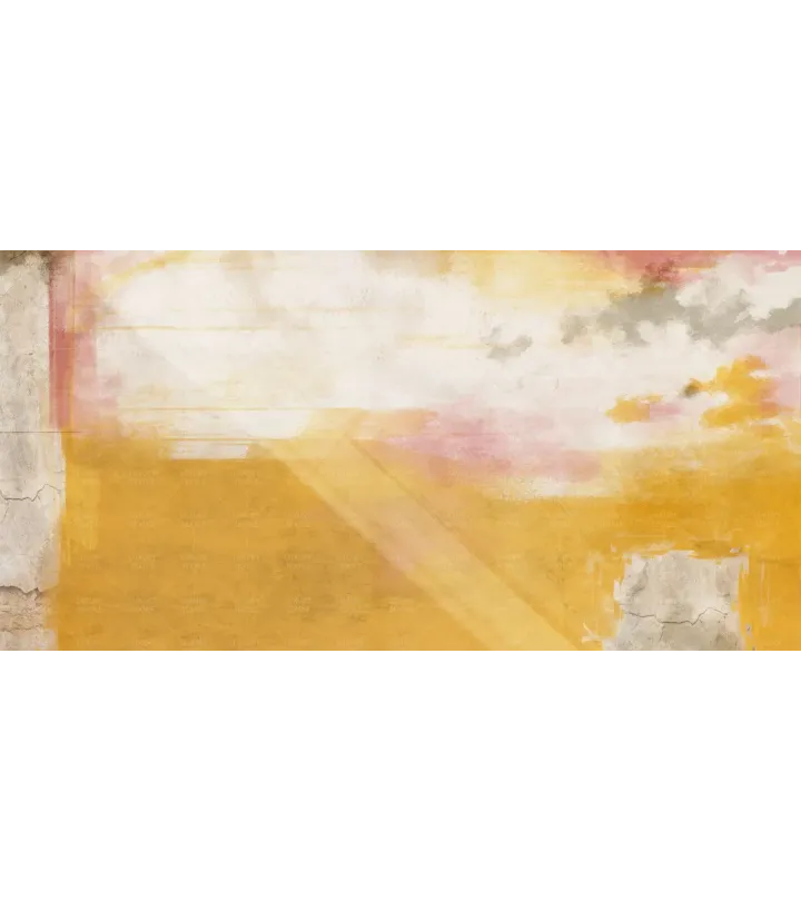 Monica Floral Sunrise Mural Wallpaper – Custom Seamless Design | Art Vision Decor