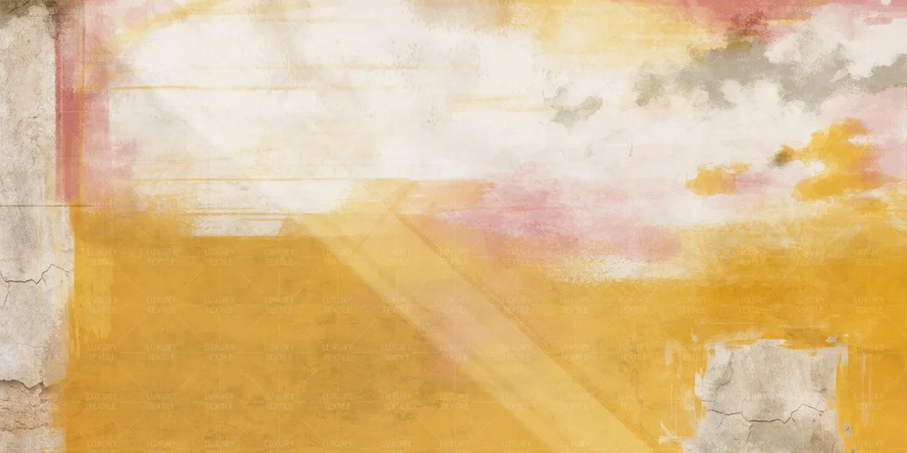 Monica Floral Sunrise Mural Wallpaper – Custom Seamless Design | Art Vision Decor