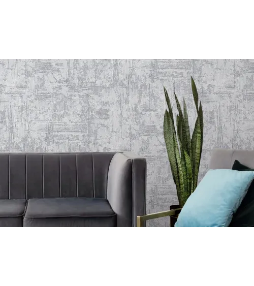 Carrera Wallpaper Collection – Modern Stone Texture for Elegant Interiors | Art Vision Decor DHS-1597-02 Gray
