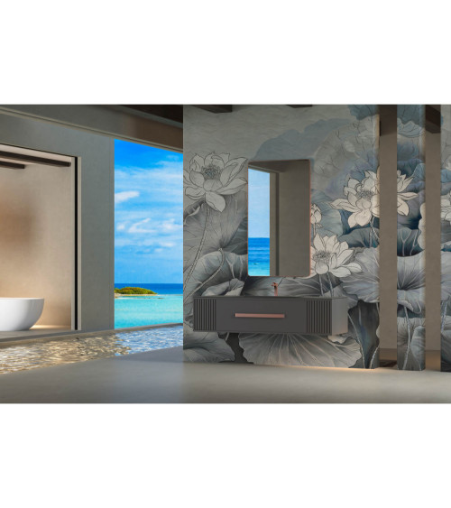 Wall Mural "Pink lotus"