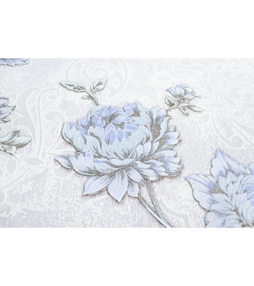 Vinyl Foam wallpaper on non-woven base Vinil Elegy DHV-1483/3 Gray-Purple 10,05 x 1,06 m