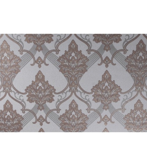 Vinyl Foam wallpaper on non-woven base Vinil ARABELLA DHV-1482/3 Light Brown 10,05 x 1,06 m