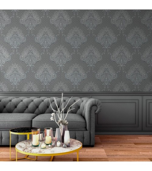 Vinyl Foam wallpaper on non-woven base Vinil Damir DHV-1486/2 Light-Beige 10,05 x 1,06 m