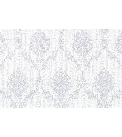 Vinyl Foam wallpaper on non-woven base Vinil Shamani DHV-1489/3 White 10,05 x 1,06 m
