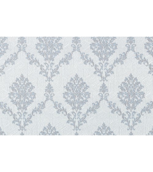 Vinyl Foam wallpaper on non-woven base Vinil Shamani DHV-1489/4 Gray Blue 10,05 x 1,06 m
