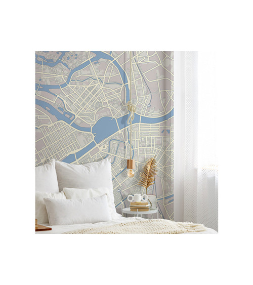 Wall Mural "Map of Amsterdam" buy with delivery