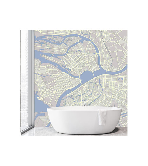 Wall Mural "Map of Amsterdam" buy with delivery