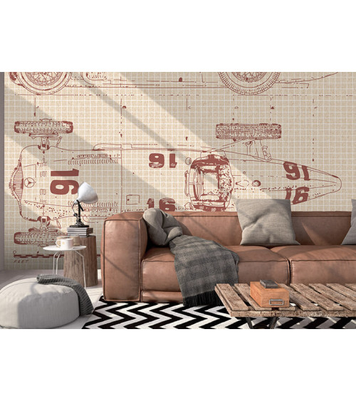Wall Mural "Old racer" buy with delivery
