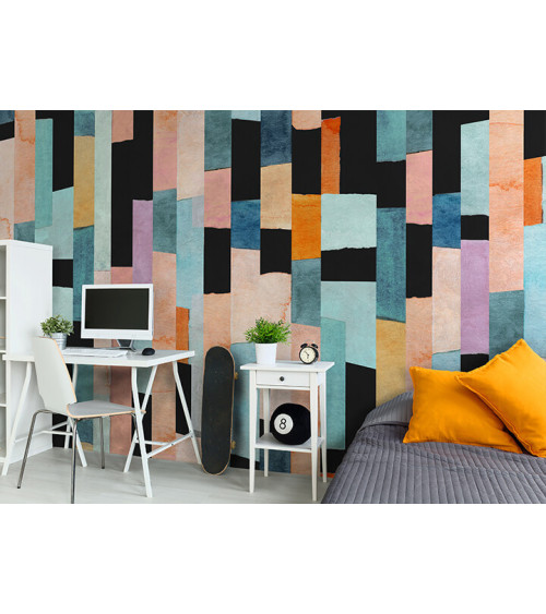 Wall Mural "Abstract watercolor stripes" buy with delivery