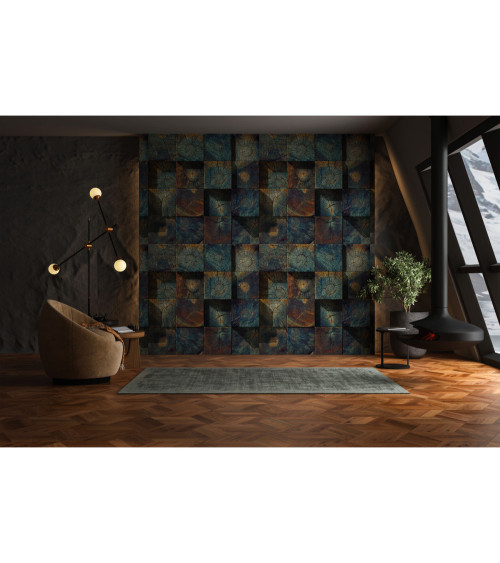 Wall Mural "Wooden Bricks"