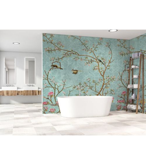 Wall Mural "Nightingales in the garden" buy with delivery