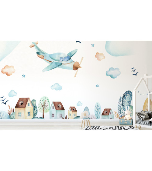 Wall Mural "Children plane" buy with delivery in Ukraine in the Luxury Textile store