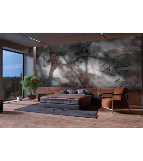 Wall Mural "Marine Shadow" buy with delivery in Ukraine in the Luxury Textile store